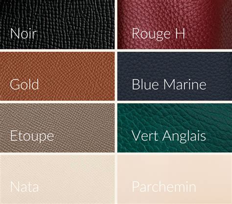 hermes color chart 2021|most valuable hermes colors.